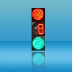 400mm三單元滿屏帶倒計時組合LED交通信號燈